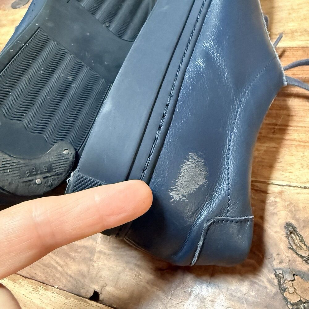 Common Projects ORIGINAL ACHILLES LOW Navy Leather Men 43 EU 10 US Made In Italy - Picture 12 of 12